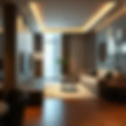 Modern studio interior showcasing luxury design