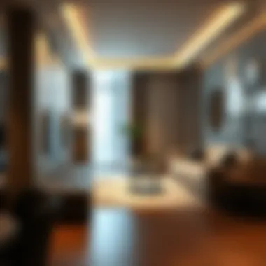 Modern studio interior showcasing luxury design