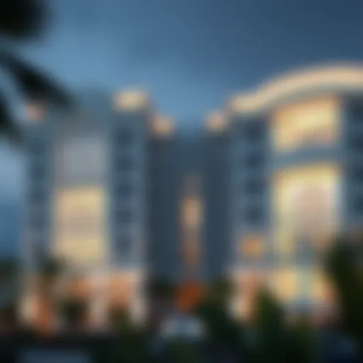 Exterior view of The Biltmore Residences showcasing luxury architecture