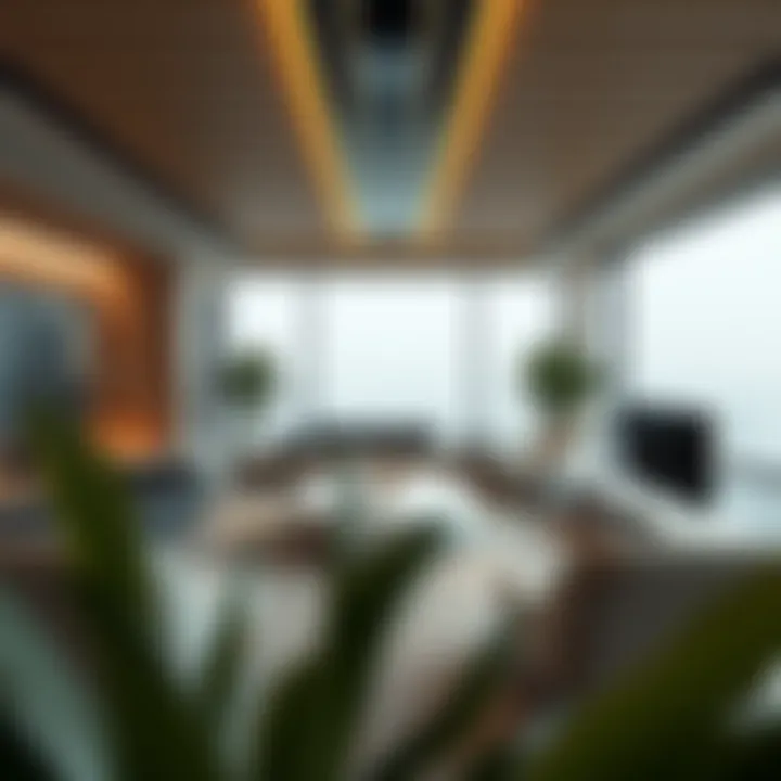 Interior design featuring Bugatti aesthetics