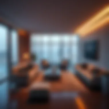 Luxurious Living Room with Stunning Views Luxurious living room in Marina Hotel Apartment