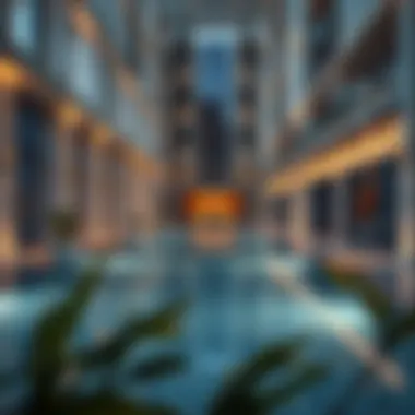 Amenities in a high-end Dubai apartment complex