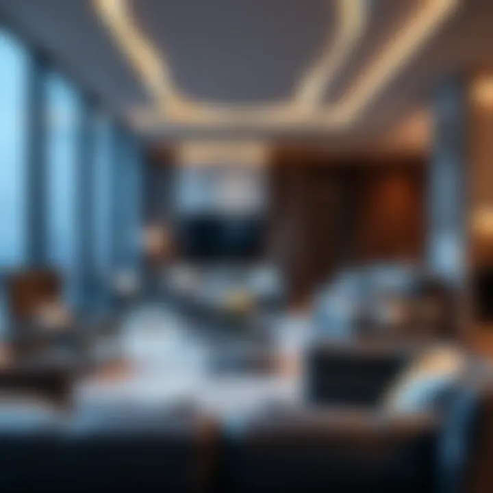 Luxurious apartment interior showcasing modern design