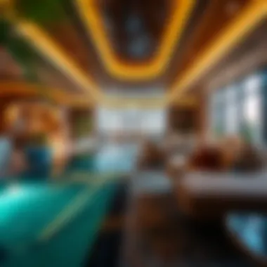 Lush amenities and recreational areas in luxury residences