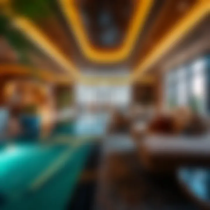 Lush amenities and recreational areas in luxury residences