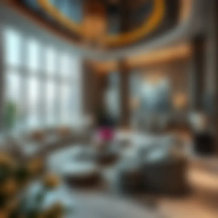 Opulent interiors of a high-end apartment in Dubai