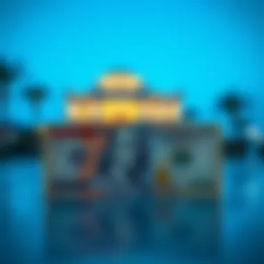 Currency notes representing AED and USD