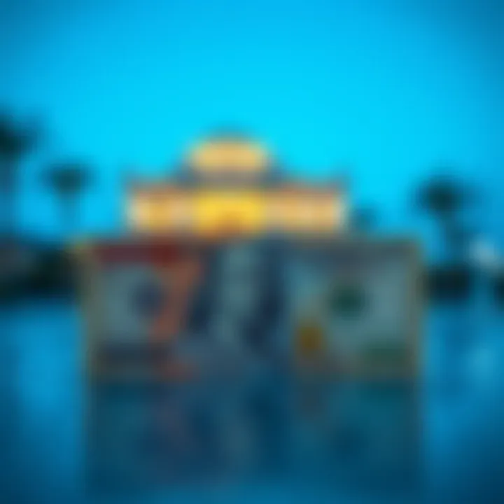 Currency notes representing AED and USD