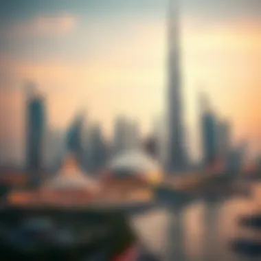 The skyline of Dubai showcasing luxury and wealth