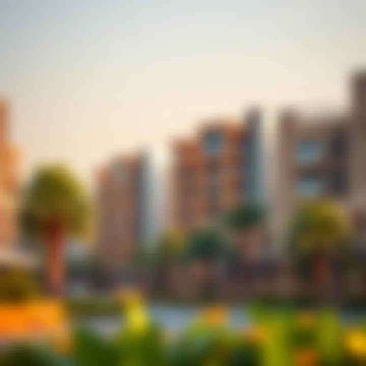 Exclusive neighborhood in Dubai known for upscale living