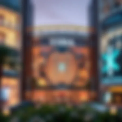 Stunning facade of Vida Mall showcasing modern architecture