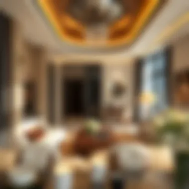 Elegant interior design of a luxury apartment