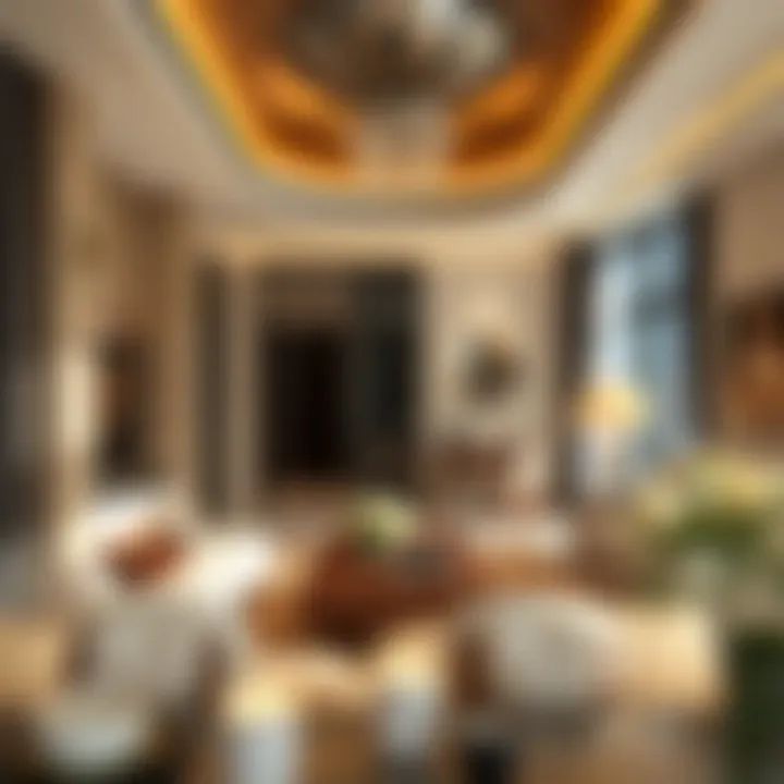 Elegant interior design of a luxury apartment