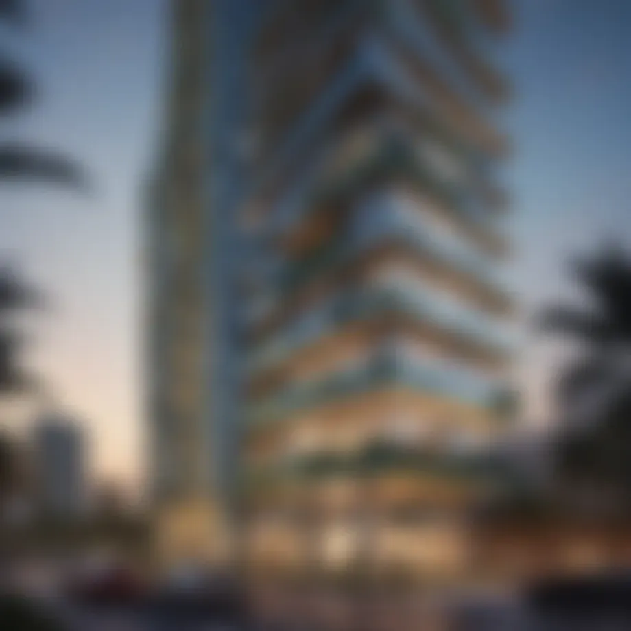 Stunning exterior view of Viridis Tower showcasing its modern architecture